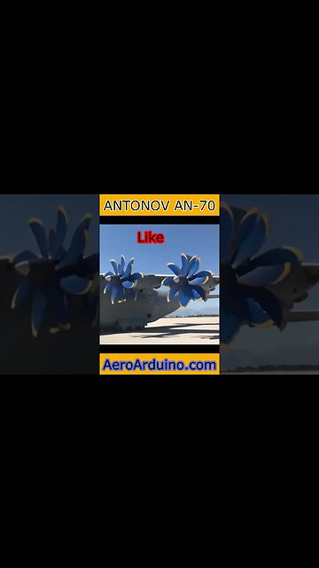 Mesmerizing Ukrainian Blue Propellers AN70 #Aviation #Flying #AeroArduino