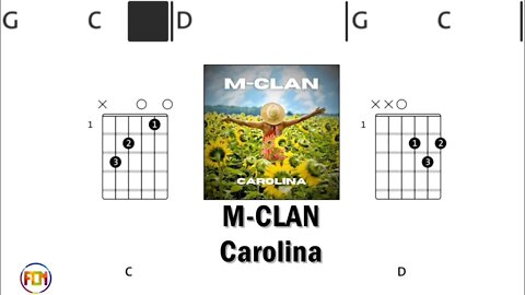 M CLAN Carolina - Guitar Chords & Lyrics HD