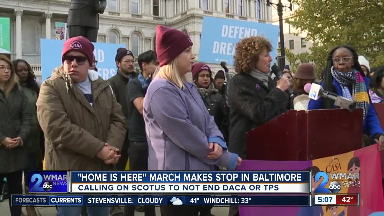 'Home is Here' march makes stop in Baltimore