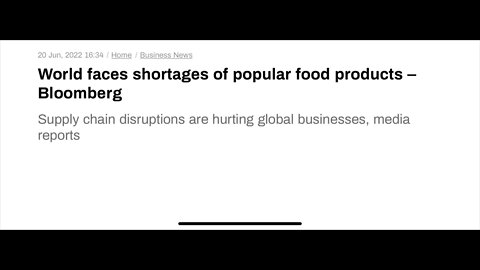 UK cost of living crisis gets worse. UN exacerbates global hunger. EU countries reusing coal