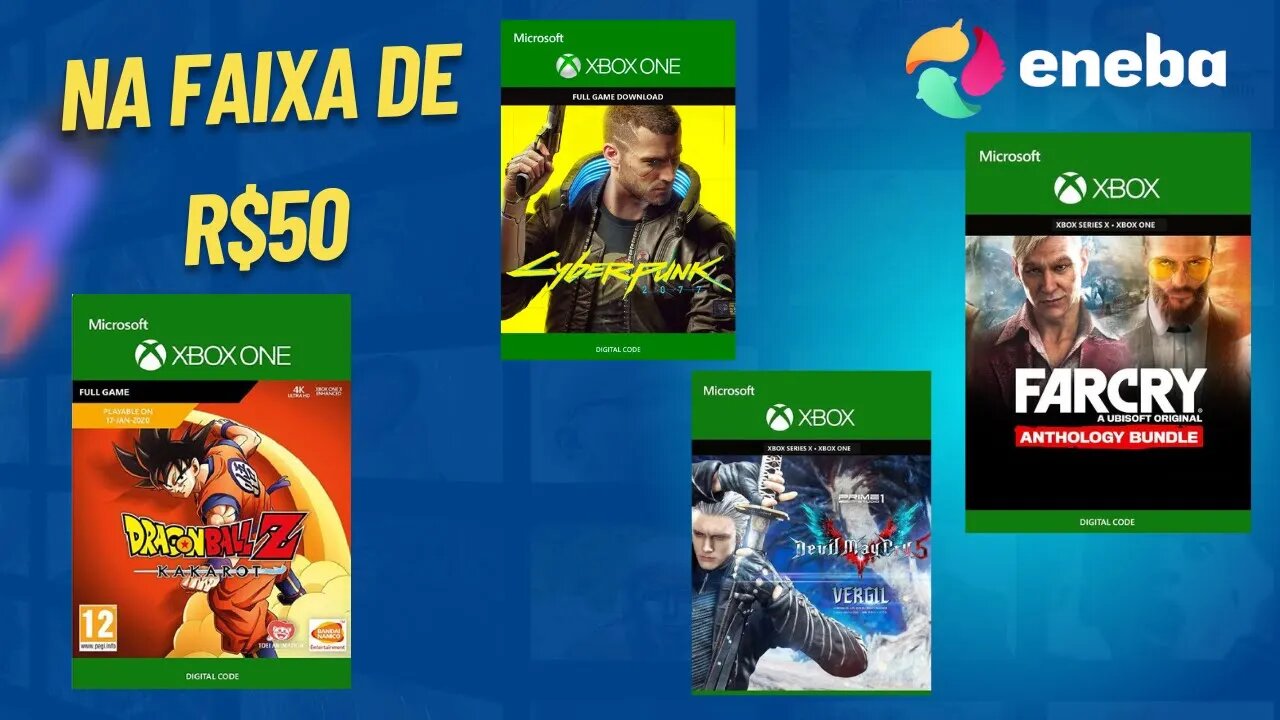 10 Excelentes Ofertas de Jogos do Xbox na Faixa de R$50 no Eneba