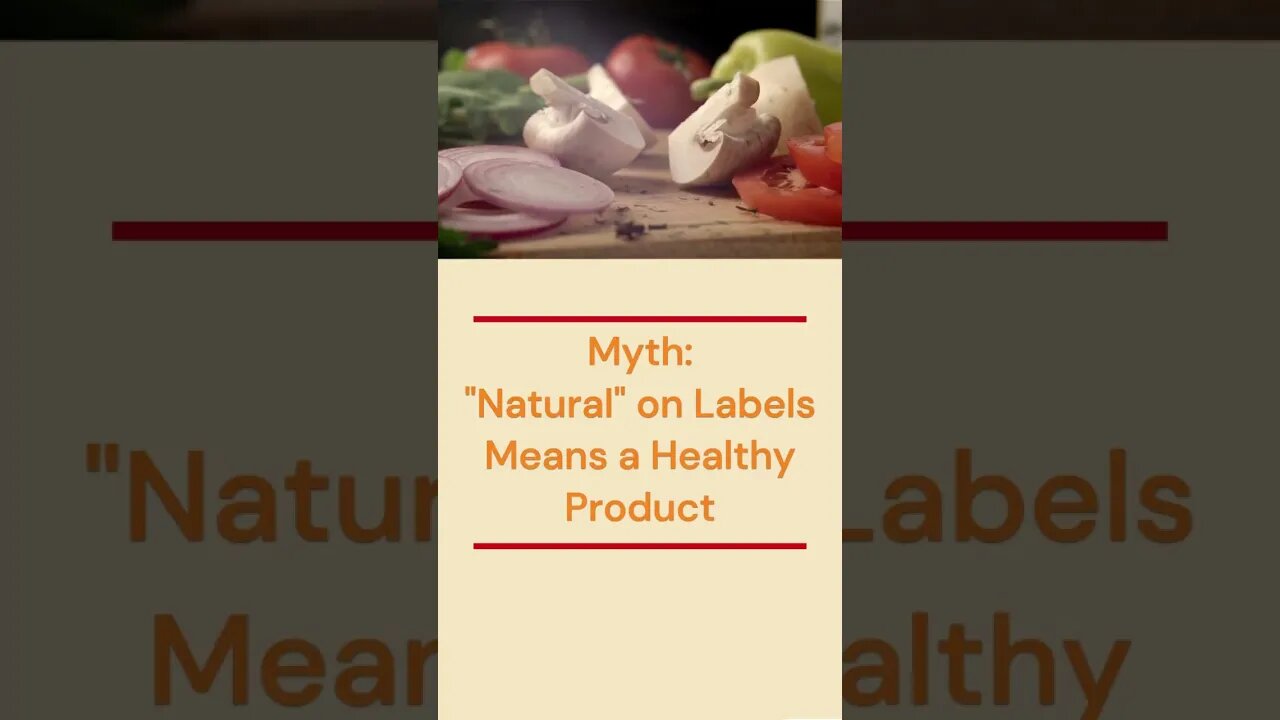 Natural on Labels Means a Healthy Product #health #did_you_know