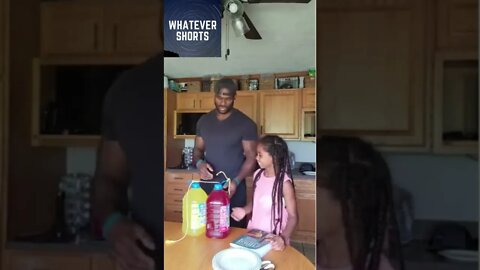 Funny and cute prank done by young daughter to oblivious father #shorts #funny #cute #family