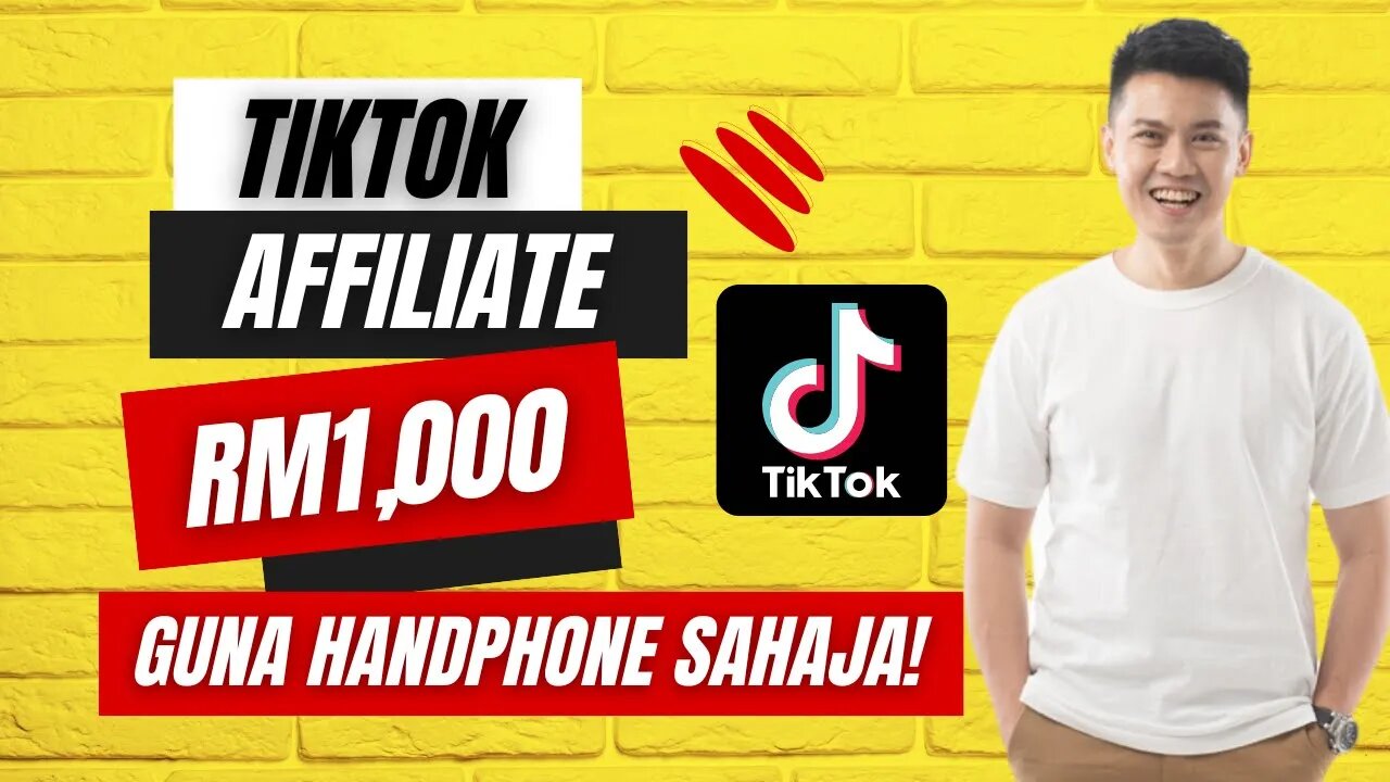 Easy Tiktok Affiliate Side Hustle Copy and Paste - Cara Senang Buat Duit Tiktok Affilaite Marketing