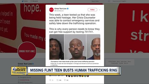 14-year-old Flint girl held against her will takes down California human trafficking ring