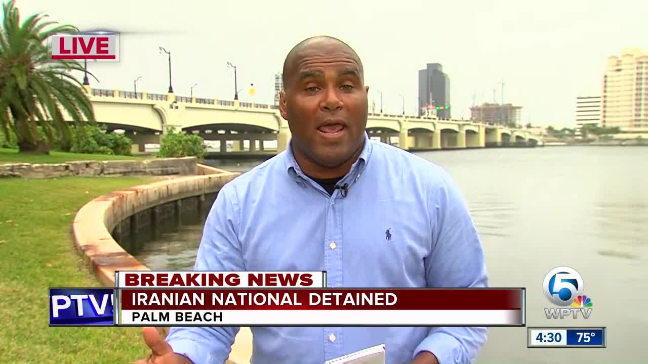 Iranian national found with knives on Flagler Memorial Bridge, Palm Beach police say