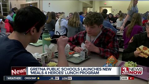 Gretna Public Schools launches new Meals 4 Heroes lunch program