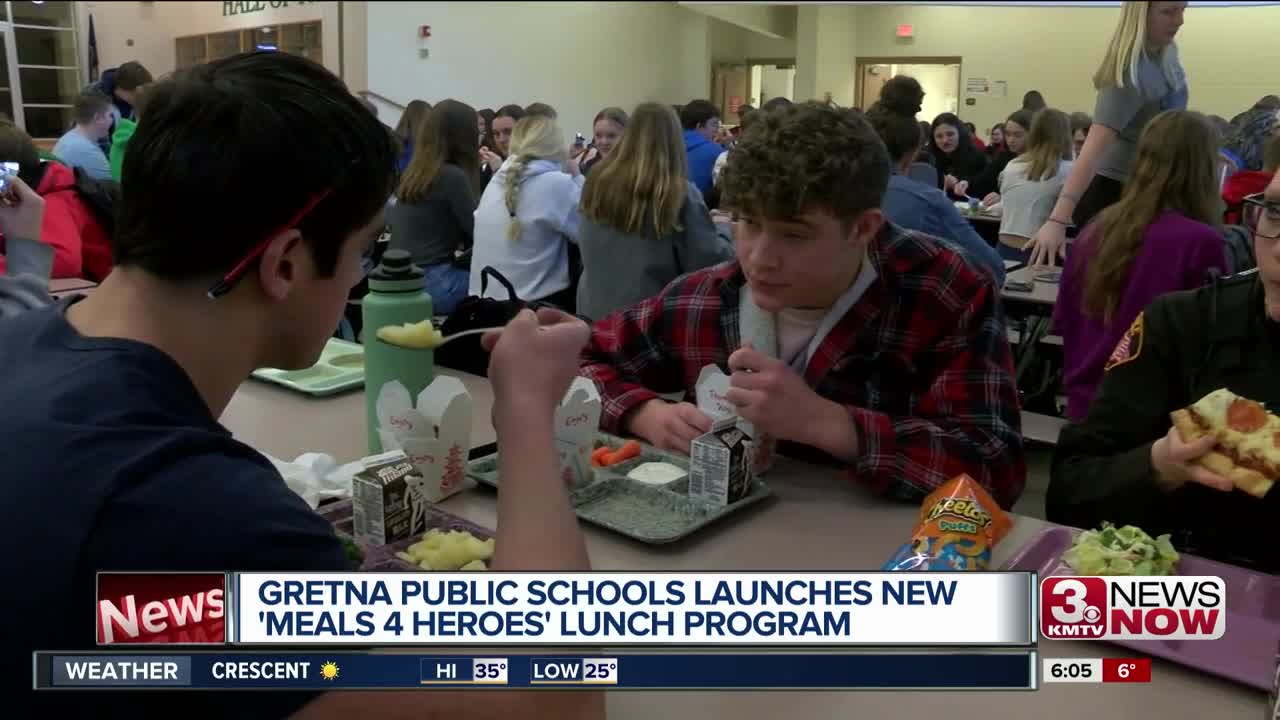 Gretna Public Schools launches new Meals 4 Heroes lunch program