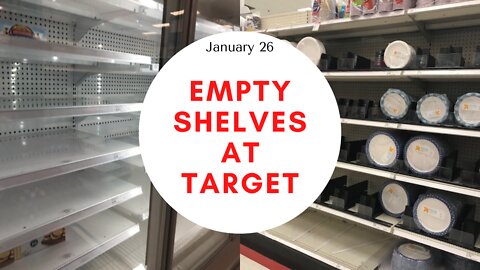 EMPTY SHELVES at Target in North Carolina!