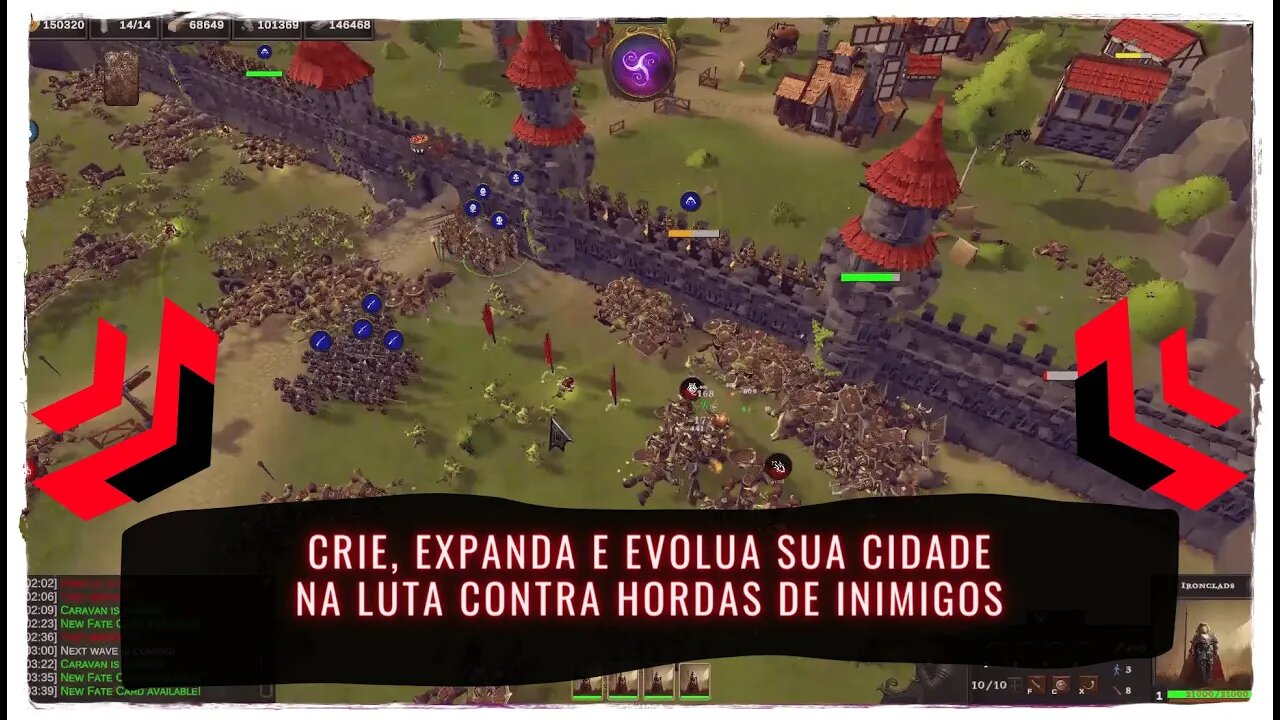 Warlords Under Siege - Crie, Expanda e Evolua sua Cidade na Luta Contra Hordas de Inimigos