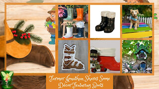 Farmer Jonathan Shares Some Décor Featuring Boots