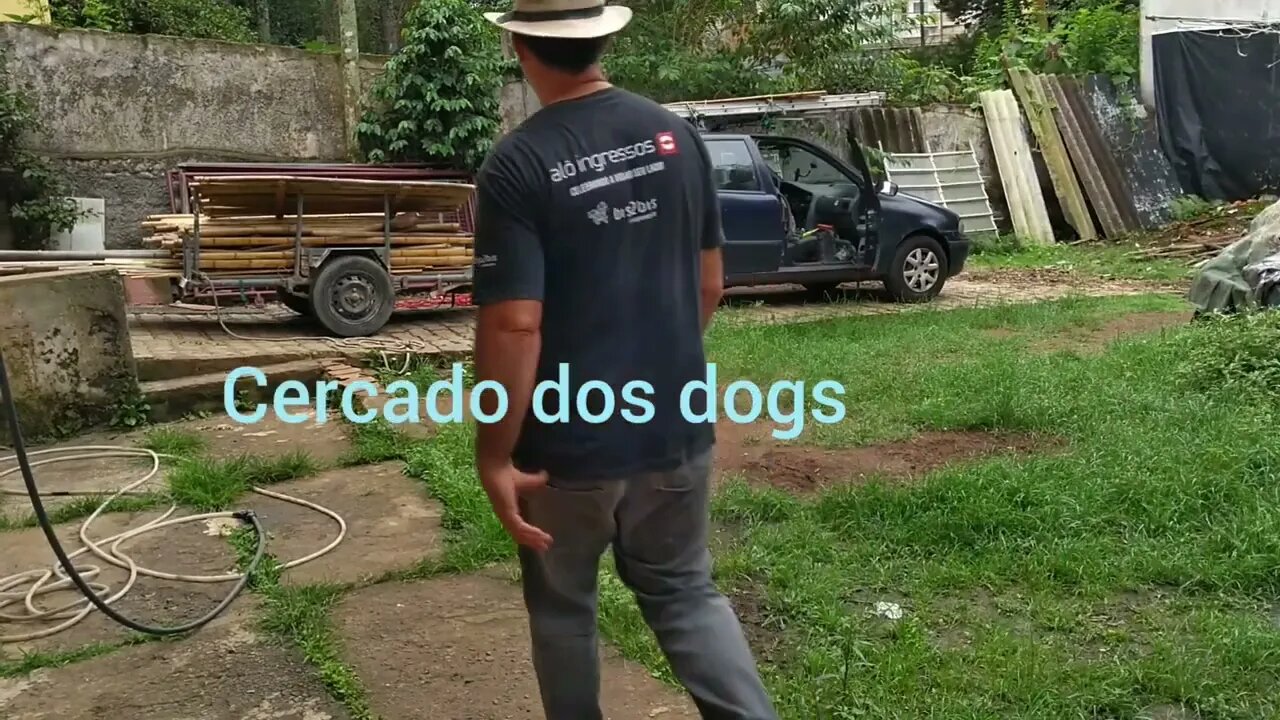 como fazer um canil , cercado para cachorro @bambutotal