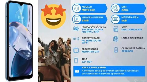 Descubra os segredos para capturar fotos perfeitas com o Smartphone Motorola Moto E22!