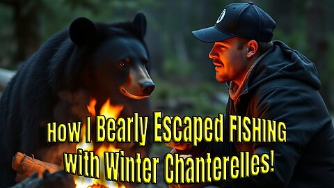 Bearly Escaped Fishing with Winter Chanterelles!