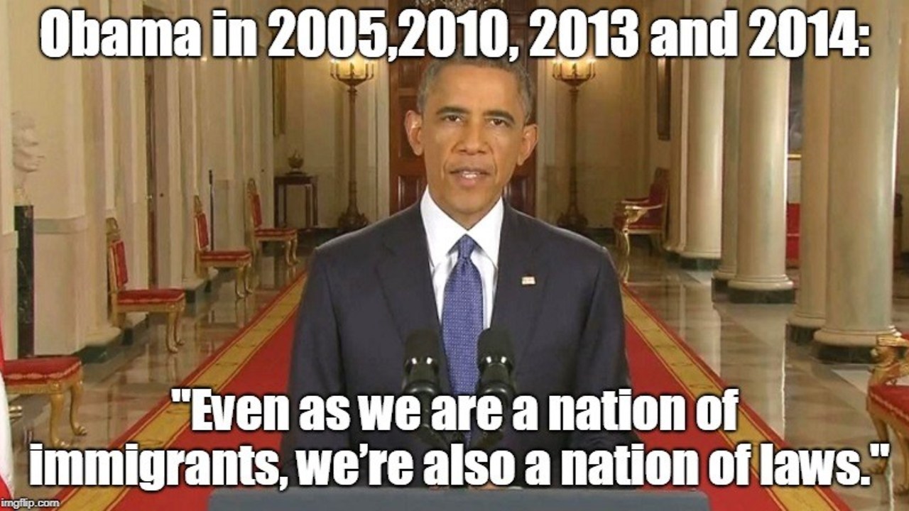 Barack Obama opposed illegal immigration and supported border security.