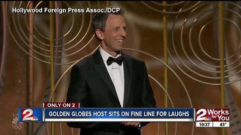 Golden Globes host sits on fine line for laughs