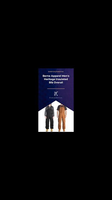 Built for Any Project: Berne® Unlined Washed Duck Bib Overall