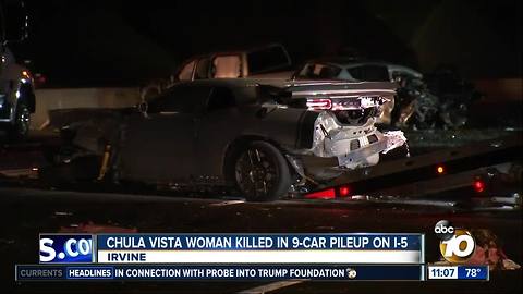 Chula Vista woman killed in I-5 pileup