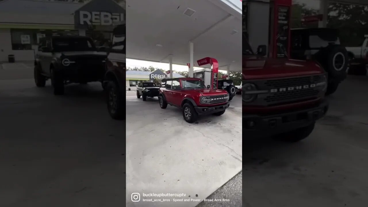 Broncos Invade the Gas Station
