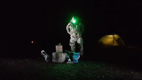 Using the Hultafors trekking axe to process firewood at night 11th Sept 2022 part 2