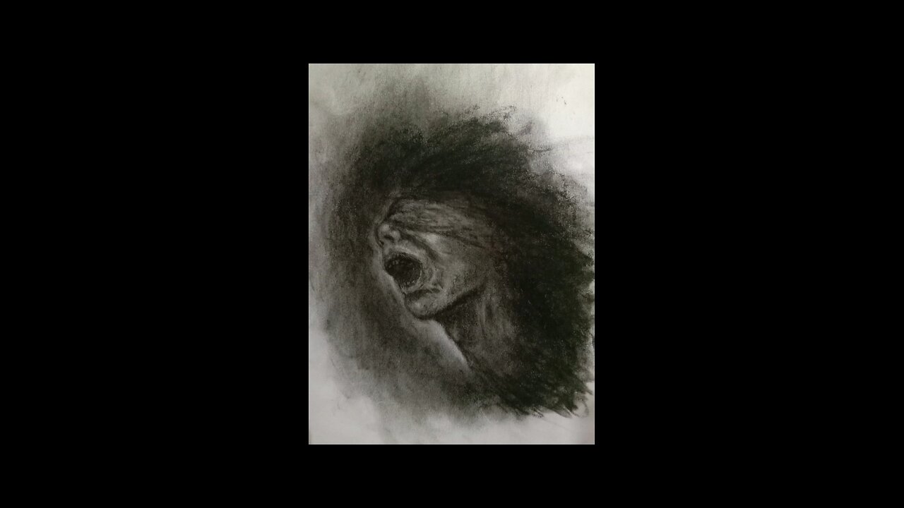 drawing with charcoal