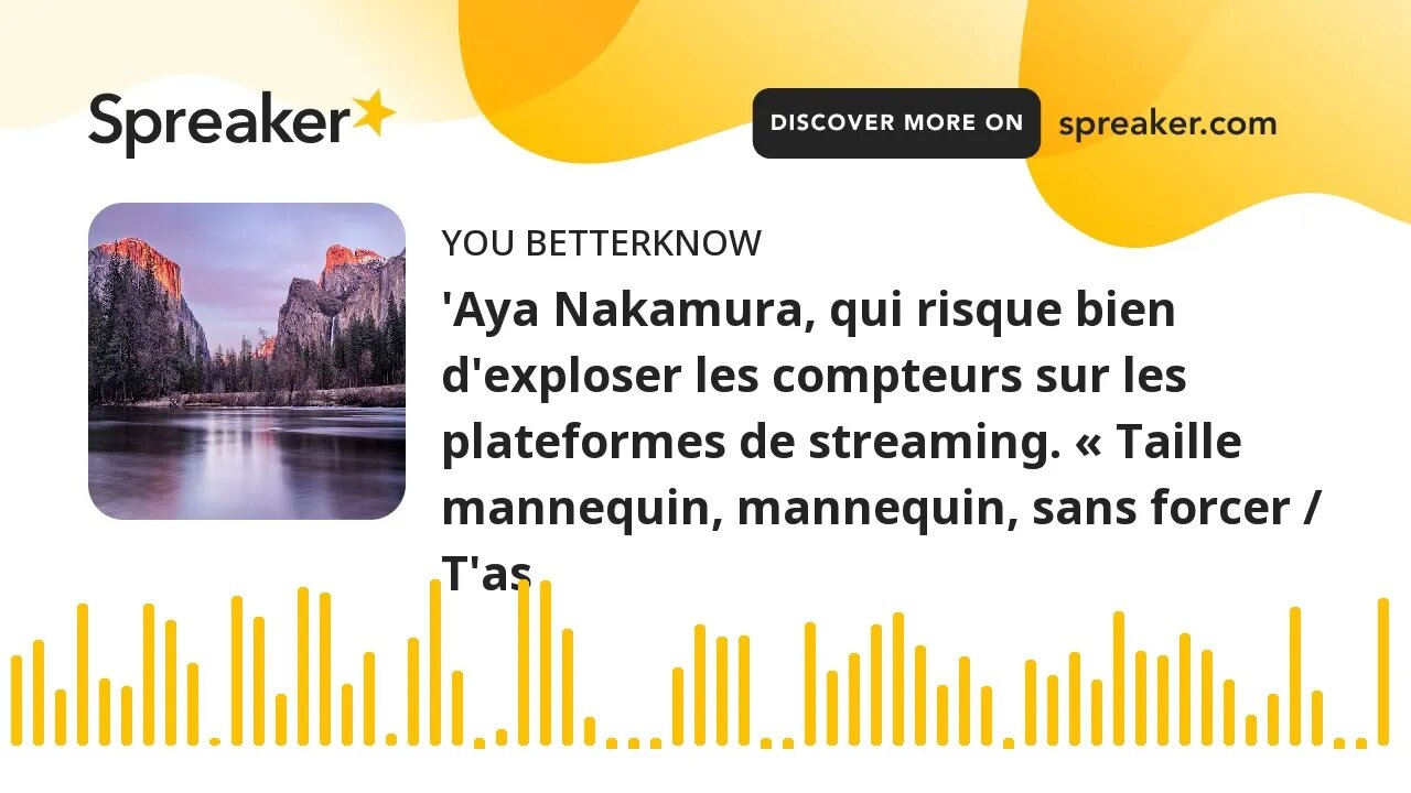 'Aya Nakamura, qui risque bien d'exploser les compteurs sur les plateformes de streaming. « Taille m