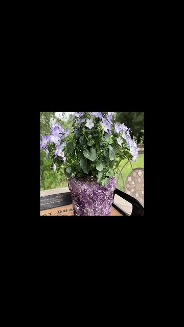 TUMBLED STONE FLOWER POT