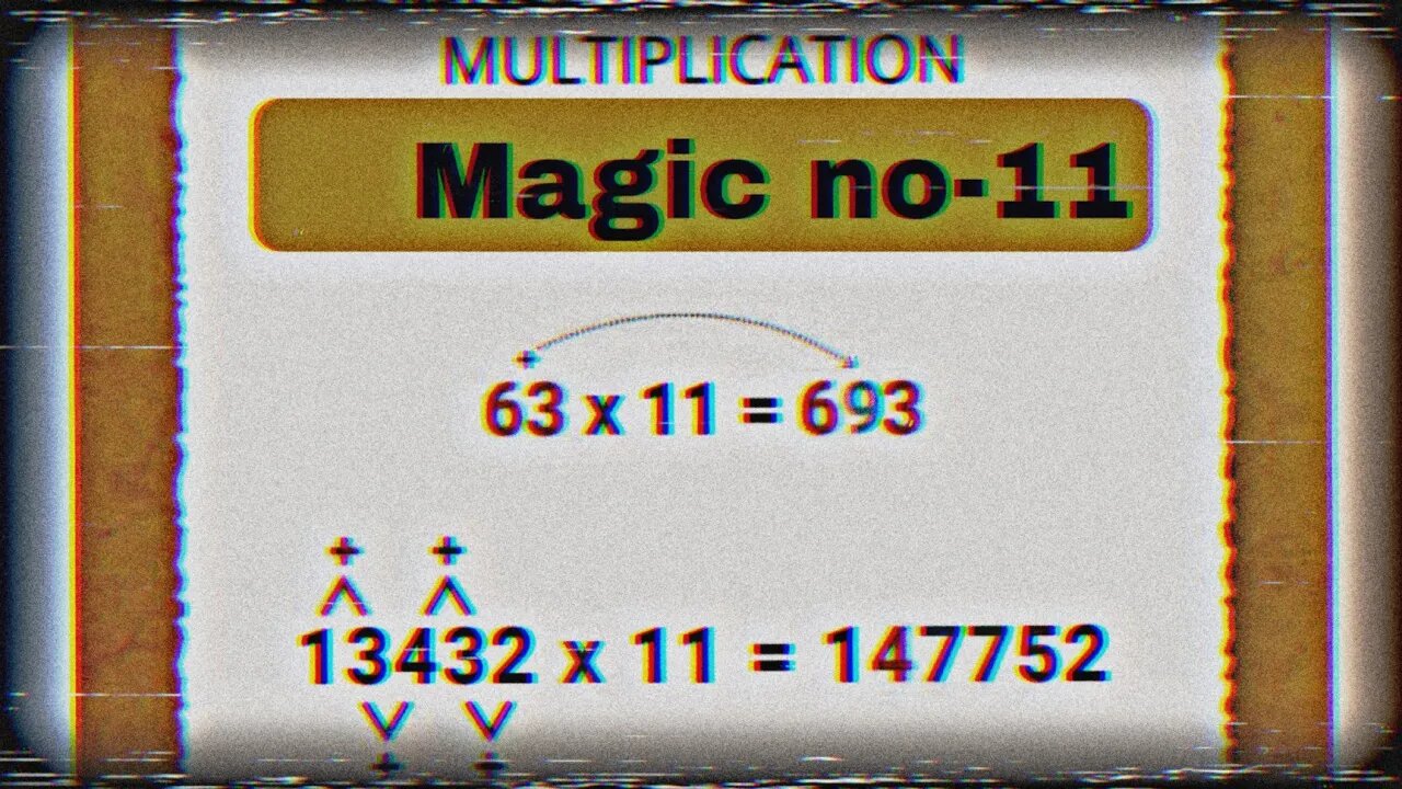 Multiplication trick of Magic no-11 || viral tricks