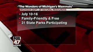 Some Michigan state parks offering programs about mammals