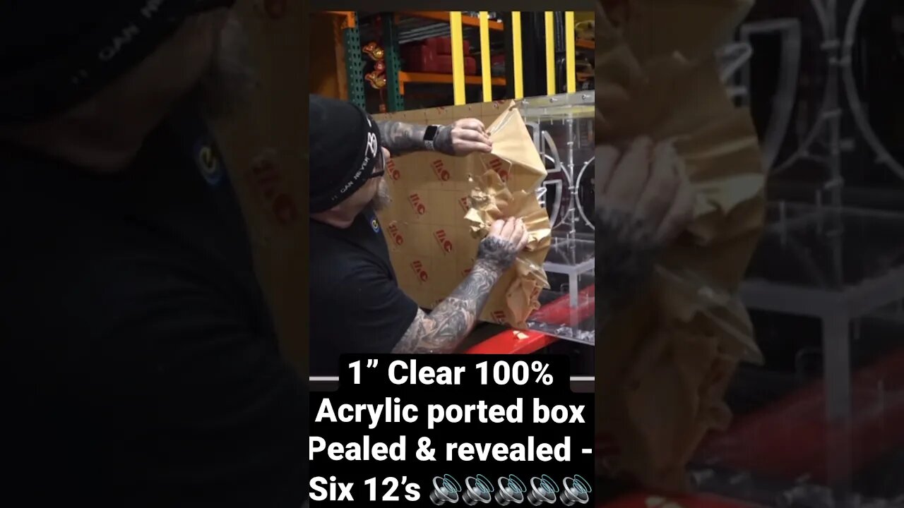 1” Clear 100% Acrylic Ported Box Pealed & Revealed for first time 💎 Six 12’s 🔊 going in