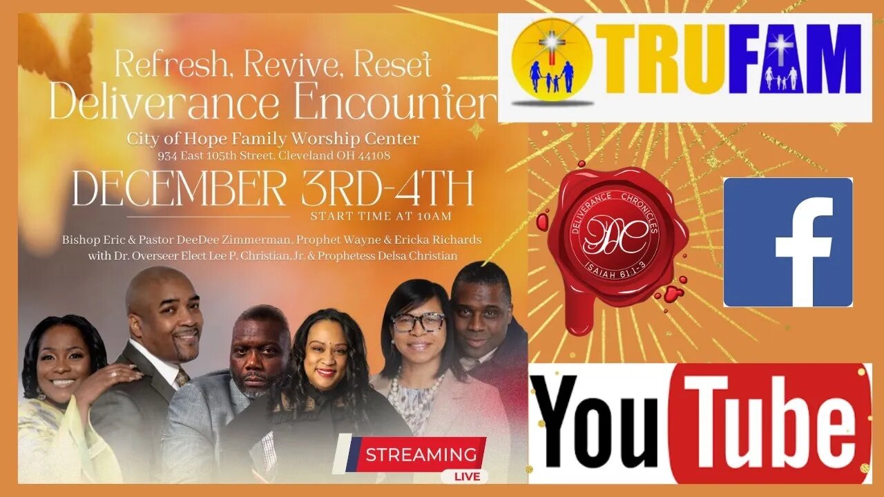 Refresh, Revive, Reset Deliverance Seminar