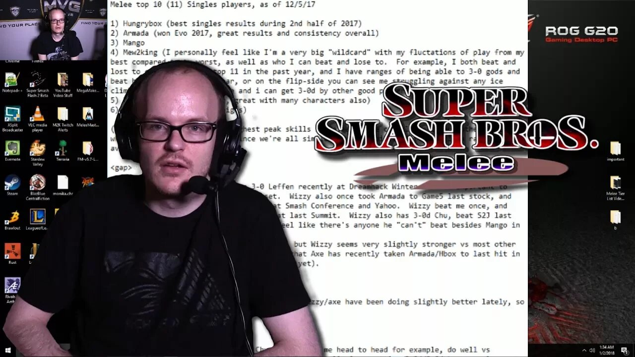 M2K Gives His 2017 Melee Top 10 Rankings