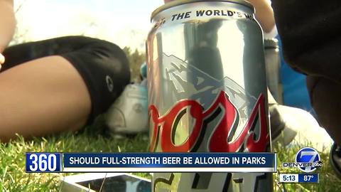 Residents split as Denver considers full strength beer at city parks