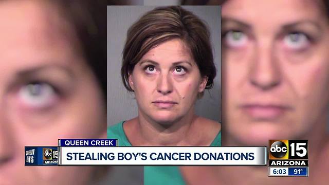 Queen Creek Mom accused of stealing from kid with cancer