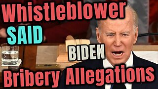 📣Whistleblower Claims BIDEN Bribery Allegations🚨