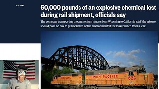 30,000 tons of Explosive Chemical Missing From Train