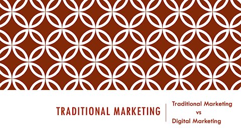 Traditional Marketing