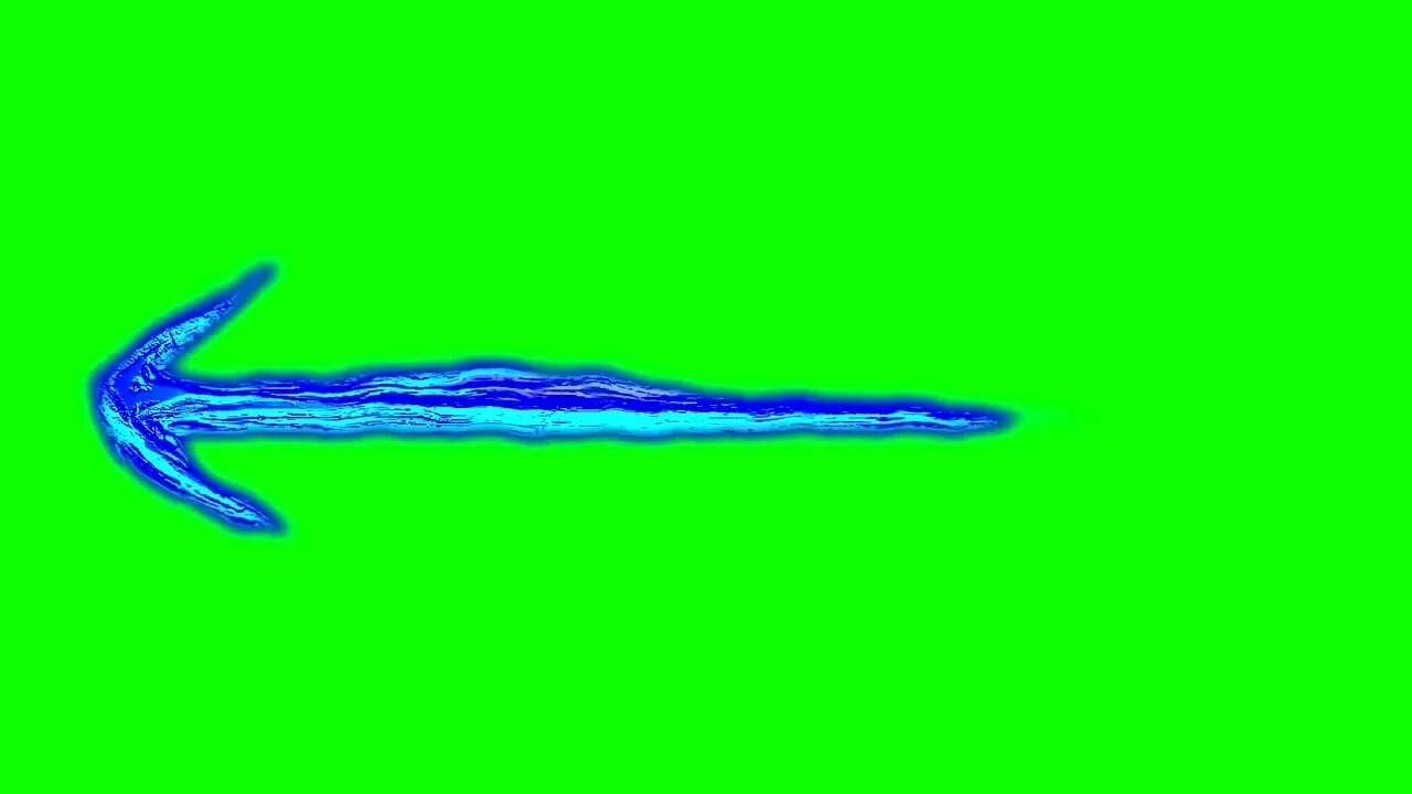 Animated Blue Arrow Green Screen