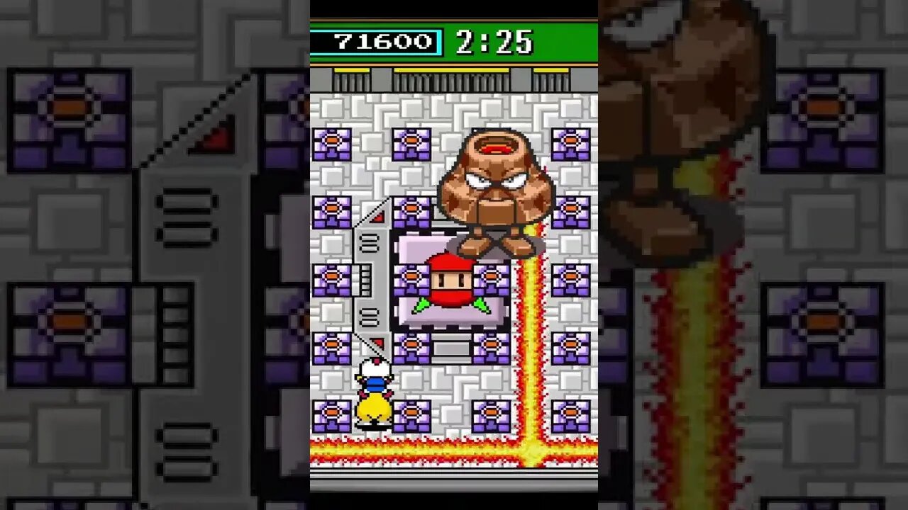 Boss 02 - Golem Bomber | Super Bomberman 3