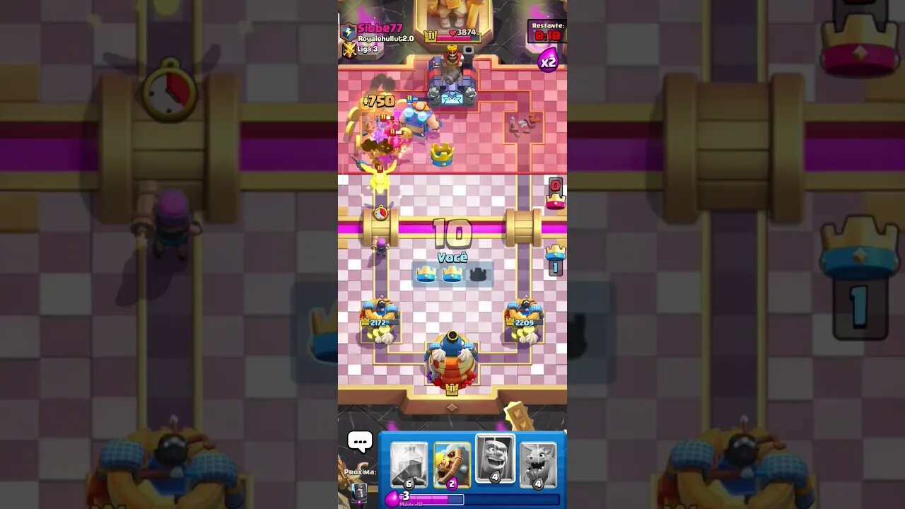 CLASH ROYALE SHORTS #155 - SÓ TEM PARTIDA TOP