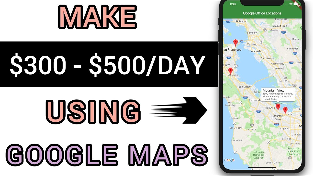 you may make $300 to $500 each day With Google Maps, (How to Make Money Online)- hope myself