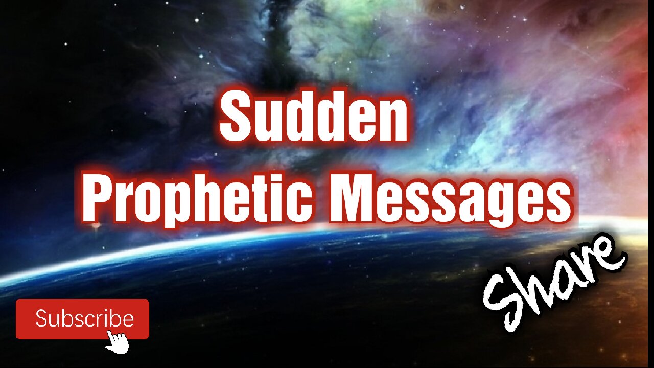 Sudden Prophetic Word about #Prayer #Endtimes #Victory #Rapture **Share**