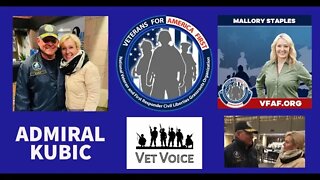 ADMIRAL KUBIC - Mallory Staples interviews Veterans For America First Spokesman 5/22 Team Trump Bus