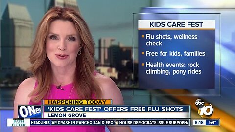 'Kids Care Fest' offers free flu shots in Lemon Grove
