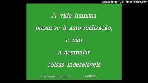 A vida humana presta-se à auto-realização, e não a acumular coisas indesejáveis kfm8695