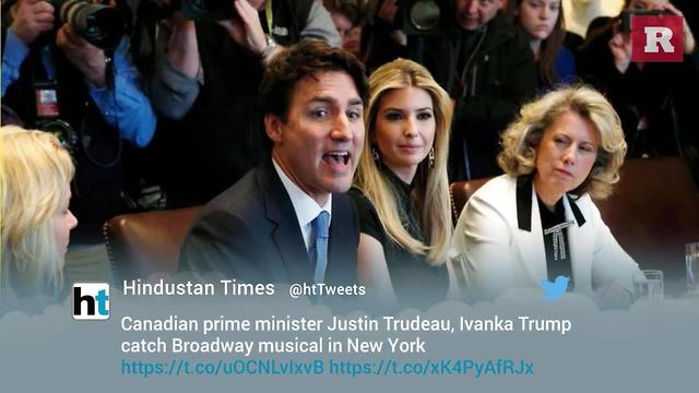 Justin Trudeau and Ivanka Trump attend topical Broadway show together | Rare Media