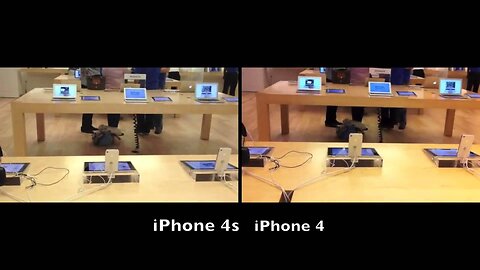 iPhone 4S VS iPhone 4 ( Video Test apple store ).mp4