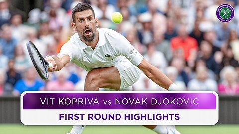 Seven-time Champ overcomes knee injury - Vit Kopriva vs Novak Djokovic - Highlights - Wimbledon 2024