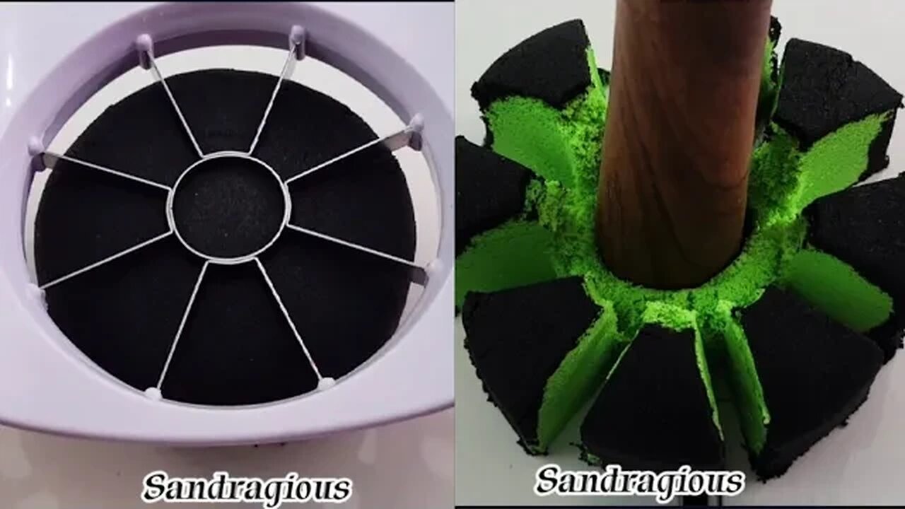 Satisfying ASMR Kinetic Sand Cutting Video #asmr #satisfying #kineticsand #trending