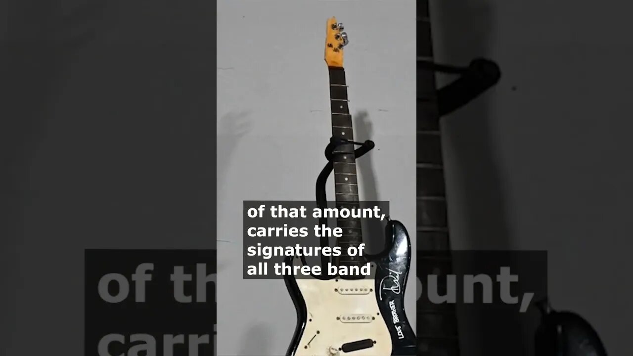 Kurt Cobain's Smashed Guitar Sells for Nearly $600,000 at Auction #shorts #kurtcobain #fender